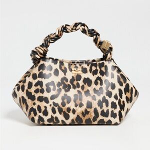 Ganni Bou Small Leopard Leather Bag